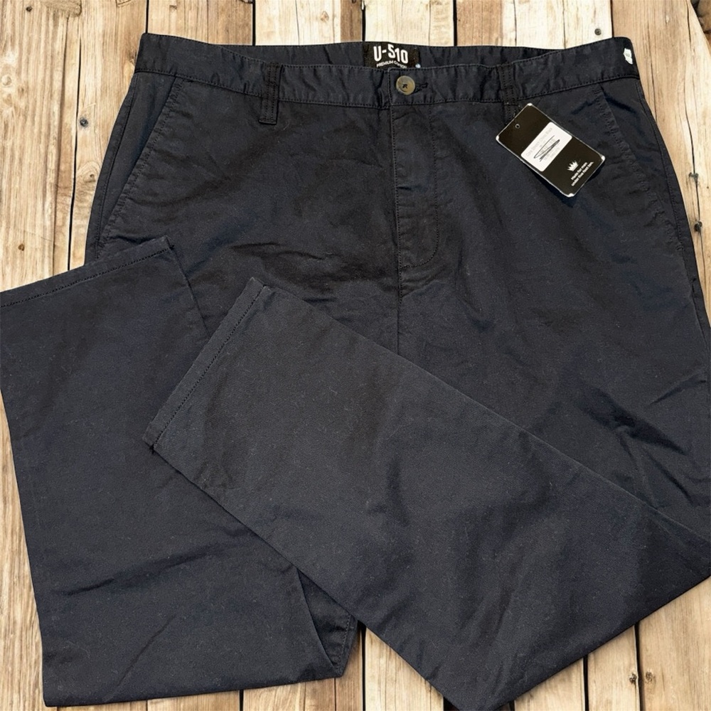 Under 510 Pants Mens 36x27 Core Stretch Chino Black (Brand New) NWT